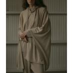 [ETRE TOKYO] пончо FREE бежевый женский 