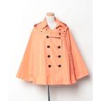 「BURBERRY」 ポンチョ 38 オレンジ レディース