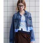 デニムジャケット gジャン 2WAY Denim Short Jacket/2WAYデニムショートジャケット レディース