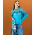 ショッピングコンビ ニット セーター 「2026SPRING PRE-ORDER」Lace-Combi Mesh Knit Pullover/レースコンビニットプルオーバ