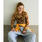 tシャツ Flower Print Tops/ブラーフラワープリントトップス レディース