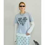 tシャツ Open Heart Layered T-Shirt/オープンハートレイヤードTシャツ レディース