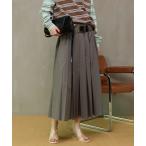 スカート 「PRE-ORDER」Belted Pleated Skirt/ベルテッドプリーツスカート