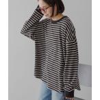 ショッピングボーダー tシャツ ソフトタッチボーダープルオーバー レディース