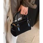 ボストンバッグ 「 ammy. / エイミードット 」 スエードライク ミニ ボストンバッグ レディース