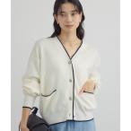カーディガン 「WEB限定」メタルボタンスウェットライクラインカーディガン 3 レディース