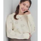 ショッピングレトロ ニット セーター 「S‐LL」大人上品な レトロフラワーニット レディース