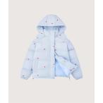 ショッピングbaby ダウンコート ダウンジャケット Heart Design Baby Blue Stripe Down Jacket レディース