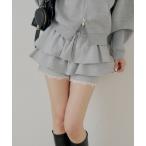 ショッピングティアード パンツ レイヤードスウェットティアードショートパンツ レディース