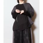 ショッピング長袖tシャツ tシャツ 切替プルオーバー レディース