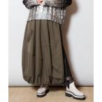 ショッピングゴム スカート レースプリーツ切替スカート