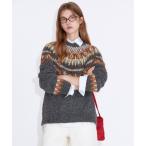 ショッピングノルディック ニット セーター ノルディック柄 ニットプルオーバー FD25S119「Fano Studios」「2025AW」 レディース メンズ