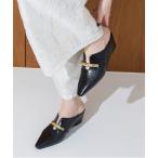 サンダル 「S-LLサイズ展開・柔らかい」ゴールドモチーフウエッジミュール JA5990 レディース