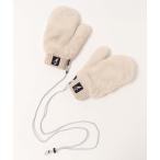 ショッピングミトン 手袋 KANGOLストラップ付きミトングローブ レディース