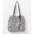 トートバッグ トートバッグ　タックテリーゼブラ レディース