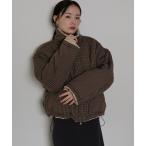 ダウンコート ダウンジャケット 2WAYボアチェックダウンジャケット レディース