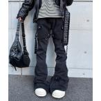 ショッピングベルト ジーンズ 「Rosen Kreuz」SIDE BELT DOCKING FLARE PANTS / 「ローゼンクロイツ」サイドベルトドッキングフレアデ