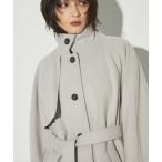 ステンカラーコート コート StandCollar Wool Coat/スタンドカラーウールロングコート レディース