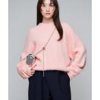 ショッピングキレイキレイ ニット セーター ルーズシンプルニット/カラーニット/フィンガーホール レディース