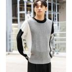 セーター ニット パッチワークステ