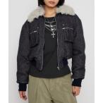 ブルゾン アウター TWEED LIKE BOA ブルゾン レディース