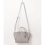 ハンドバッグ AVRIL レザー スエード トップジップ サッチェル スモール