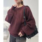 ニット セーターかのこ編みニットプルオーバー 「UNISEX ITEM」 レディース メンズ