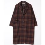 [CIAOPANIC] в клетку Пальто Честерфилд FREE Brown женский 