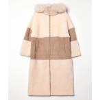 [GRACE CONTINENTAL] мутоновое пальто - бежевый женский 