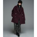 ショッピングピーコート 「ADRER」 ピーコート SMALL パープル メンズ