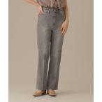 「Healthy denim」 ブーツカットデニムパンツ 24 ライトグレー レディース