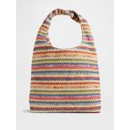 ショッピングストローバッグ 「GAP」 トートバッグ ONE SIZE レッド レディース