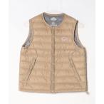 「DANTON」 ダウンベスト 34 ベージュ レディース