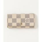 「LOUIS VUITTON」 ダミエアズール ミュルティクレ 4連 キーケース - ベージュ レディース