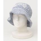 「GANNI」 2024 SUMMER ストローハット ONE SIZE ブルー レディース