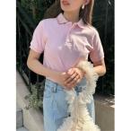 「SNIDEL」 半袖ポロシャツ ONE SIZE ピンク レディース