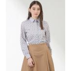 ブラウス シャツ 「LIBERTY」Ribbon Medallion タナローンシャツブラウス レディース