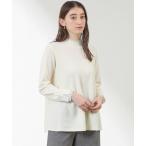 ショッピングチュニック ニット セーター バイカラーラインチュニックニット レディース