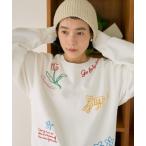 トレーナー スウェット Freada/フリーダ チェーンステッチスウェット レディース