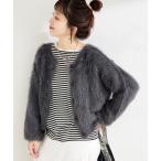 ニット セーター 2wayフェザーヤーンニットプルオーバー レディース