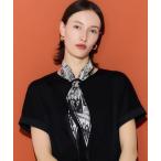 スカーフ バンダナ スタンプ柄ダイヤ スカーフ レディース
