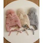 ショッピングニット帽 ニット帽 ニットキャップ 「 Bambin / ボンバン 」 ミニリボン イヤーフラップ ニットキャップ / ニット帽 キッズ 子供 男の子 女の子