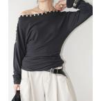 ショッピングオフショルダー tシャツ ボタンラインオフショルダートップス chw26s016 レディース