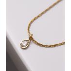 ショッピングロクシタン ネックレス ロクシタン l'occitane 「Peony/ピオニー」/ステンレスチェーン　ドロップモチーフネックレス レディース