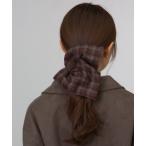 ショッピングロクシタン シュシュ ロクシタン l'occitane 「Peony/ピオニー」/チェック柄スクエアシュシュ