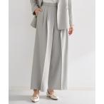 ショッピングセレモニー パンツ 「通勤・セレモニー」CAVIAN 2タックワイドパンツ/セットアップ可 レディース