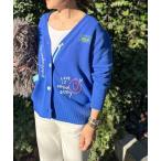 ショッピングボレロ カーディガン 「手洗い可能」ハンド刺繍Vネックカーディガン レディース