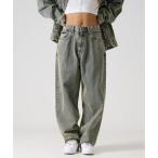 ジーンズ FUBU フブ ブランド Studs Denim Pants / スタッズ デニム パンツ ワイド メンズ レディース