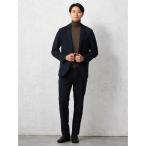 ショッピングUV セットアップ 「AIR SUIT」 セットアップ ジャケット 2つボタン 防シワ イージーケア ストレッチ 通年 吸汗速乾 UVカット ブラック/ネー