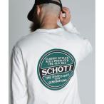 ショッピングschott tシャツ Schott/ショット/LS CIRCLE LOGO T-SHIRT/サークルロゴ ロンT メンズ レディース